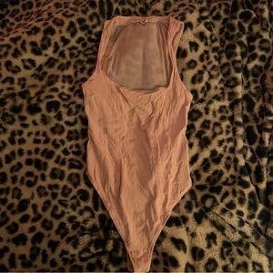 Blush Pink Scoop Neck Bodysuit